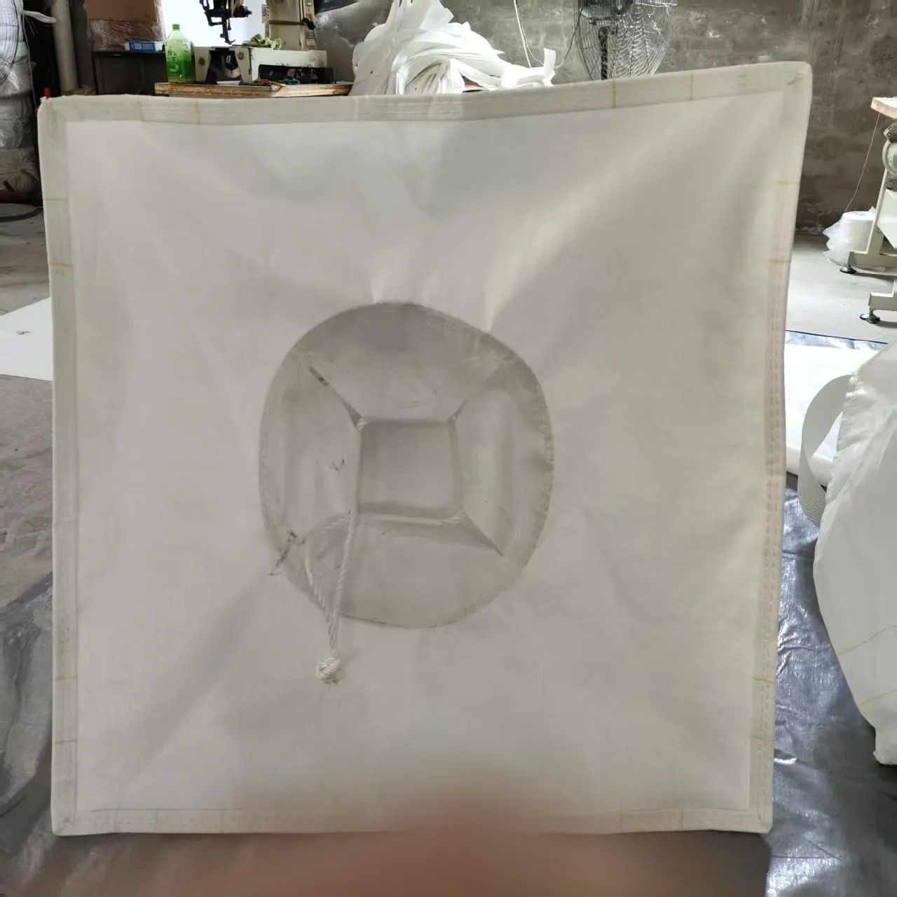 四吊下料口吨袋,承重 500-1500kg,PP编织布,适用于粮食、饲料
