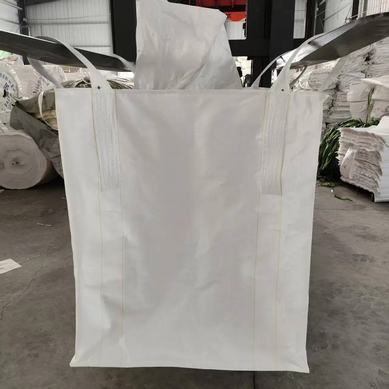 四吊上料口吨袋,承重 500-1000kg,PP编织布,适用于化工、建材
