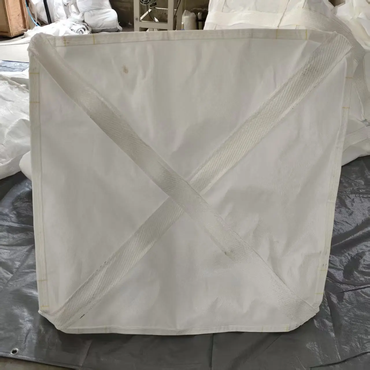 可定制井字袋身托底,承重 500-1500kg,导电纤维布,适用于化工原料